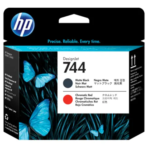 Głowica HP 744 do DesignJet Z5600/Z2600 | matte black/chromatic red